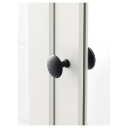 Фото2.Высокий шкаф с зеркальными дверцами, белый HEMNES IKEA 702.176.85